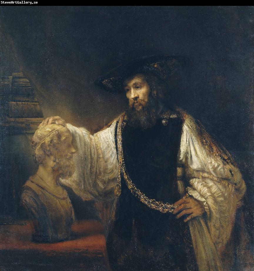 Rembrandt van rijn Aristotle Contemplating a Bust of Homer